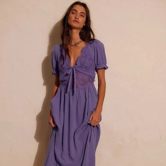 All You Need Is Lace Midi Dress - Picture 1 of 11